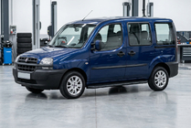 Fiat Doblo I 2001–2005 Stranski pragovi Tayga Black (2 kosa, aluminij) fotografija 1