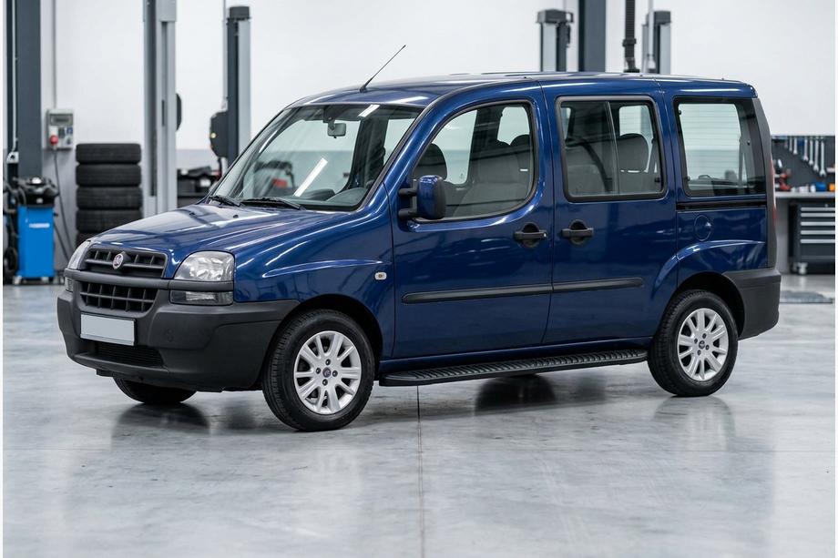 Fiat Doblo I 2001–2005 Stranski pragovi Tayga Black (2 kosa, aluminij) Image