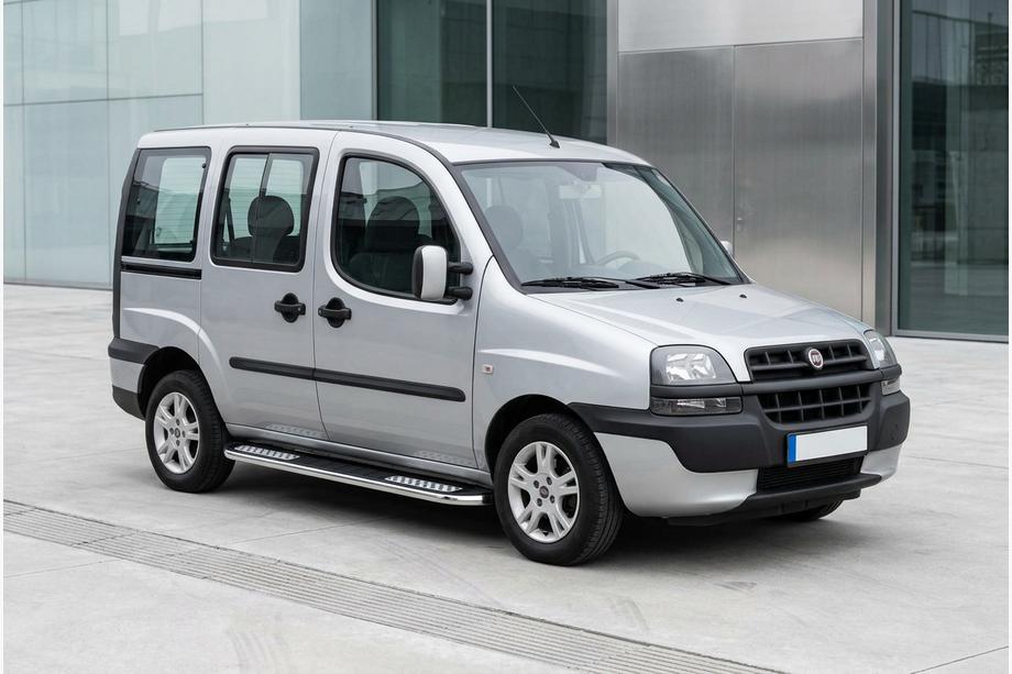 Fiat Doblo I 2001–2005 Bočne stopnice Tayga V2 (2 kosa, aluminij) Image