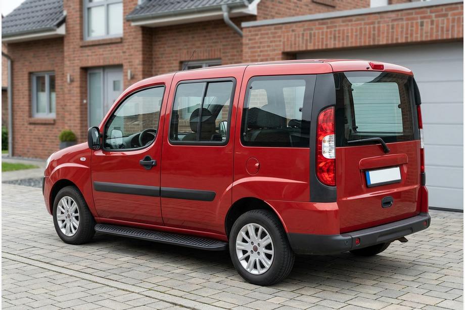 Fiat Doblo I 2005–2010 Stranski pragovi Tayga Black (2 kosa, aluminij) Image