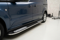 Ford Connect 2014–2021 Bočne stopnice Tayga V2 (2 kosa, aluminij) fotografija 1