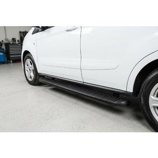Stranski pragovi Tayga Black (2 kosa, aluminij) Ford Courier 2014–2023 fotografija 1