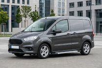 Ford Courier 2014–2023 Bočne stopnice New Vision Grey (2 kos, aluminij) fotografija 1