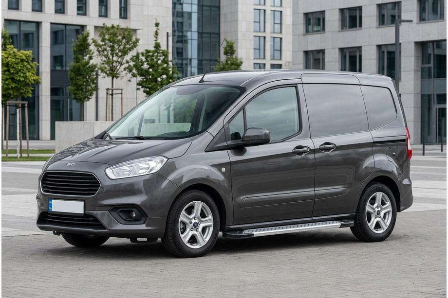 Ford Courier 2014–2023 Bočne stopnice New Vision Grey (2 kos, aluminij) Image