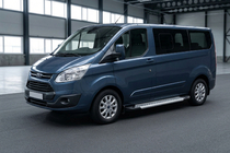 Ford Custom 2013–2022 Bočne stopnice New Vision Grey (2 kos, aluminij) fotografija 1