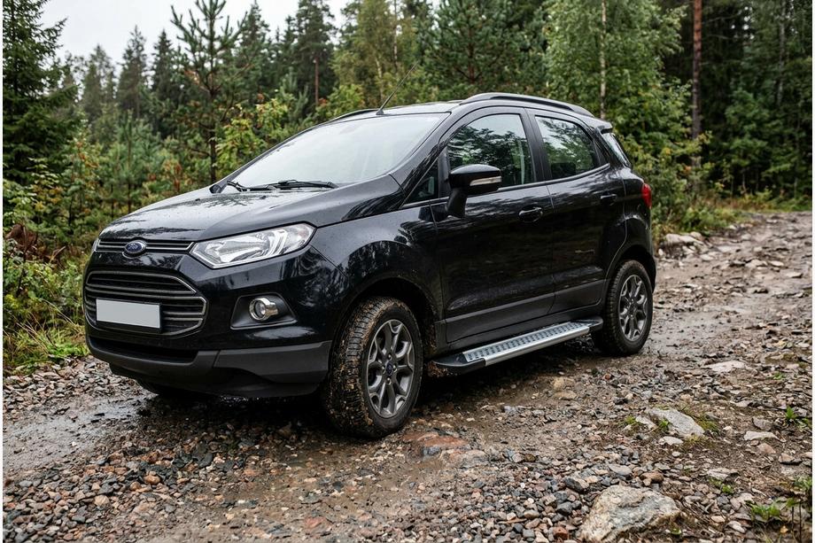 Ford Ecosport 2013–2022 Bočne stopnice New Vision Grey (2 kos, aluminij) Fotografija 1