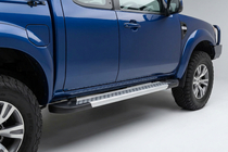 Ford Ranger 2007–2011 Bočne stopnice New Vision Grey (2 kos, aluminij) fotografija 1