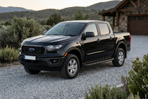 Ford Ranger 2011–2022 Stranski pragovi Tayga Black (2 kosa, aluminij) fotografija 1