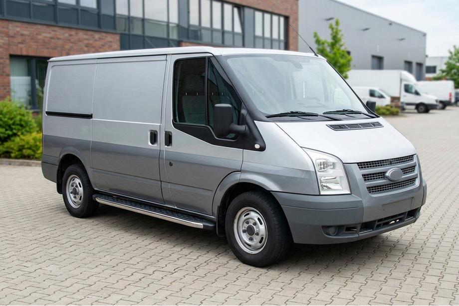 Ford Transit 2000–2014 Stranske stopnice BlackLine (2 kos, aluminij) Image