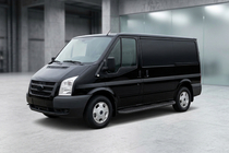 Ford Transit 2000–2014 Stranski pragovi Tayga Black (2 kosa, aluminij) fotografija 1