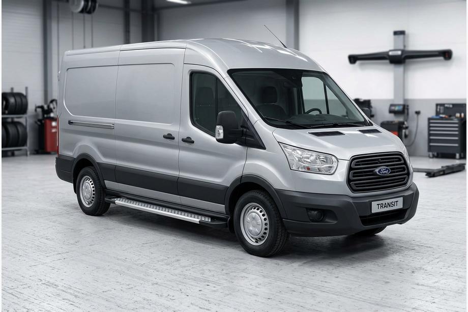 Ford Transit 2014– Bočne stopnice New Vision Grey (2 kos, aluminij) L2 (dolga)/L3 (podaljšana) Image