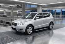Geely Emgrand X7 2011– Stranske stopnice BlackLine (2 kos, aluminij) fotografija 1