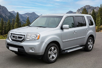 Honda Pilot 2008–2015 Bočne stopnice New Vision Grey (2 kos, aluminij) fotografija 1