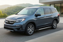 Honda Pilot 2015–2022 Stranske stopnice New Vision Black (2 kosa, aluminij) fotografija 1