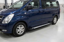 Hyundai H300, H1, Starex 2008–2020 Stranski pragovi Line (2 kosa, aluminij) fotografija 3