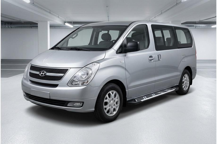 Hyundai H300, H1, Starex 2008–2020 Stranske stopnice Sunrise (2 kosa, aluminij) Image