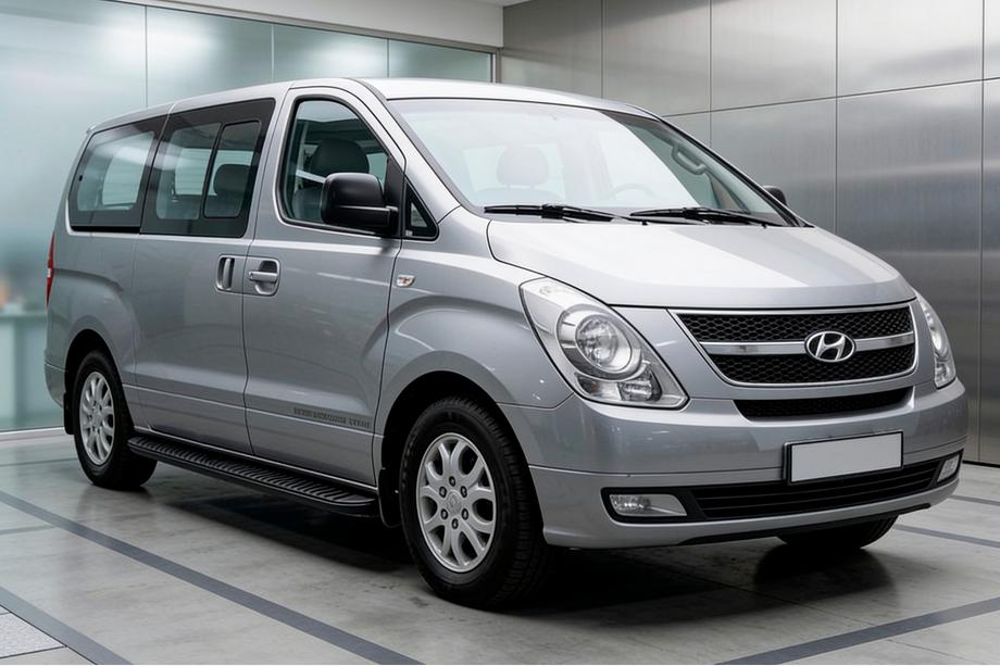 Hyundai H300, H1, Starex 2008–2020 Bočne stopnice Tayga Black (2 kos, aluminij) Image