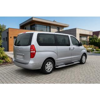 Stranske stopnice Tayga V2 (2 kos, aluminij) Hyundai H300, H1, Starex 2008–2020 fotografija 1