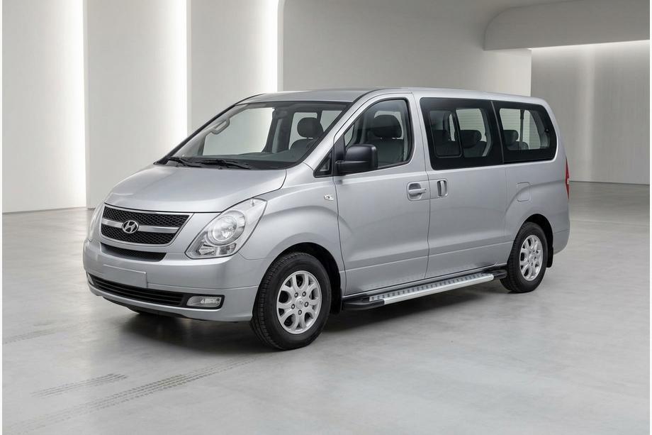Hyundai H300, H1, Starex 2008–2020 Bočne stopnice New Vision Grey (2 kosa, aluminij) Image