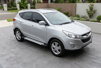 Hyundai IX-35 2010–2015 Bočne stopnice New Vision Grey (2 kos, aluminij) fotografija 2
