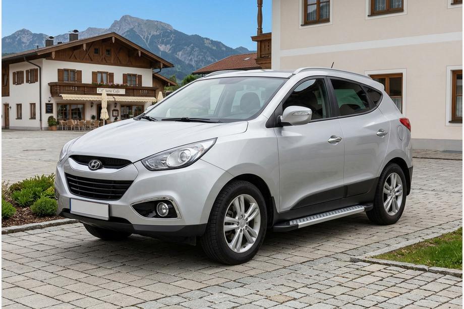 Hyundai IX-35 2010–2015 Bočne stopnice New Vision Grey (2 kos, aluminij) Image