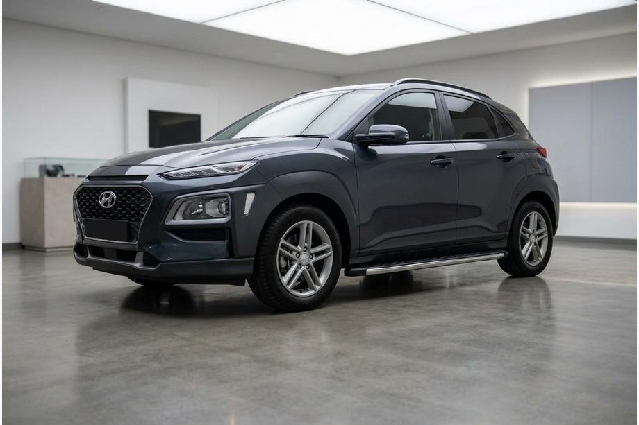 Hyundai Kona 2017–2023 Stranske stopnice BlackLine (2 kos, aluminij) Image