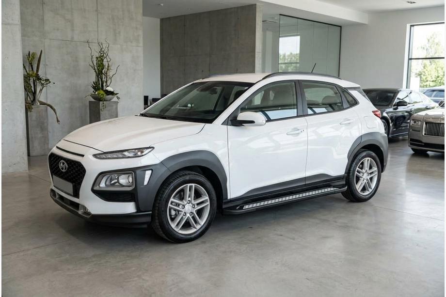 Hyundai Kona 2017–2023 Stranske stopnice New Vision Black (2 kosa, aluminij) Image