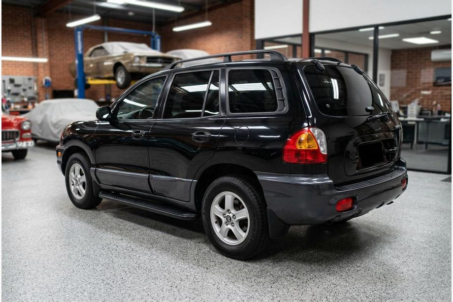 Hyundai Santa Fe 1 2000–2006 Stranski pragovi Tayga Black (2 kosa, aluminij) Image