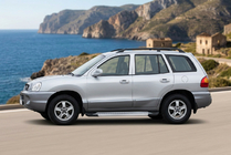 Hyundai Santa Fe 1 2000–2006 Bočne stopnice New Vision Grey (2 kos, aluminij) fotografija 1