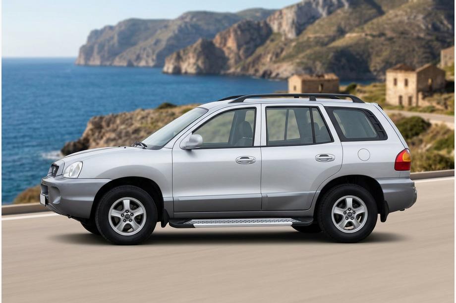Hyundai Santa Fe 1 2000–2006 Bočne stopnice New Vision Grey (2 kos, aluminij) Image