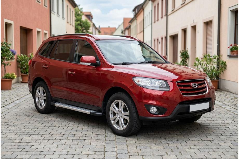 Hyundai Santa Fe 2 2006–2012 Bočne stopnice New Vision Grey (2 kos, aluminij) Image