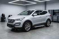 Hyundai Santa Fe 3 2012–2018 Bočne stopnice New Vision Grey (2 kos, aluminij) fotografija 1