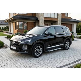 Bočne stopnice New Vision Grey (2 kos, aluminij) Hyundai Santa Fe 4 2018–2023 fotografija 1