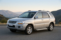 Kia Sportage 2004–2010 Bočne stopnice New Vision Grey (2 kos, aluminij) fotografija 1