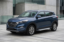 Hyundai Tucson TL 2016–2021 Bočne stopnice New Vision Grey (2 kos, aluminij) fotografija 1