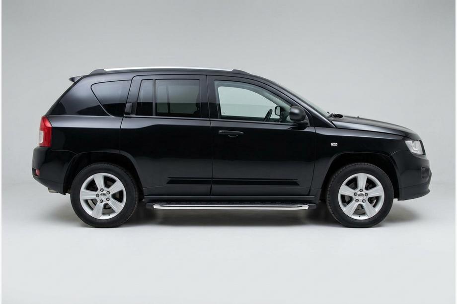 Jeep Compass 2006–2016 Stranske stopnice BlackLine (2 kos, aluminij) Image