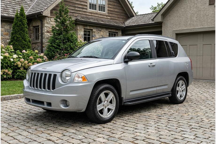 Jeep Compass 2006–2016 Stranski pragovi Tayga Black (2 kosa, aluminij) Image