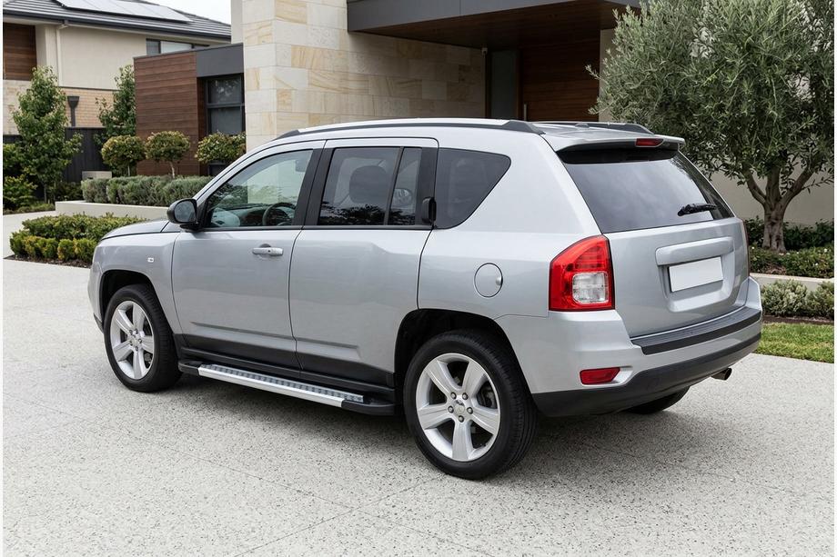 Jeep Compass 2006–2016 Bočne stopnice New Vision Grey (2 kos, aluminij) Image