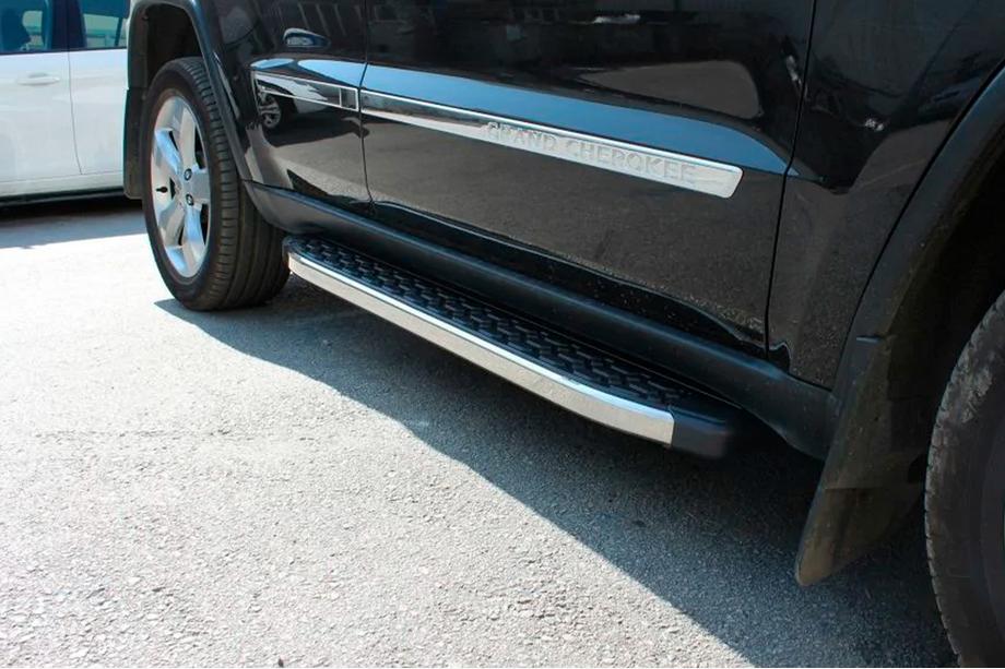 Jeep Grand Cherokee WK2 2010–2021 Stranske stopnice BlackLine (2 kos, aluminij) Image