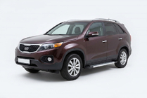 Kia Sorento II XM 2009–2014 Bočne stopnice New Vision Grey (2 kos, aluminij) 2010–2013 fotografija 1