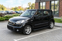 Kia Soul I 2008–2013 Stranski pragovi Tayga Black (2 kosa, aluminij) fotografija 1