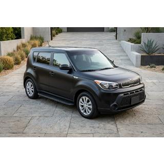 Stranski pragovi Tayga Black (2 kosa, aluminij) Kia Soul II 2013–2018 fotografija 1