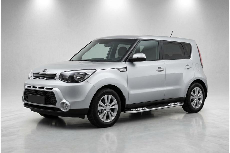 Kia Soul II 2013–2018 Bočne stopnice Tayga V2 (2 kosa, aluminij) Image