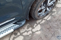 Kia Sportage 2015–2021 Bočne stopnice New Vision Grey (2 kos, aluminij) fotografija 5
