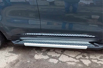 Kia Sportage 2015–2021 Bočne stopnice New Vision Grey (2 kos, aluminij) fotografija 1