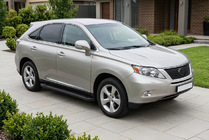 Lexus RX 2009–2015 Stranske stopnice Allmond Black (2 kos, aluminij) fotografija 1