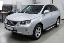 Lexus RX 2009–2015 Stranske stopnice Line (2 kosa, aluminij) fotografija 1