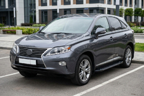 Lexus RX 2009–2015 Stranske stopnice RedLine Black (2 kos, aluminij) fotografija 1