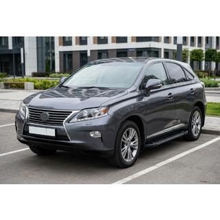 Stranske stopnice RedLine Black (2 kos, aluminij) Lexus RX 2009–2015 fotografija 1