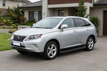 Lexus RX 2009–2015 Stranske stopnice Tayga Black (2 kos, aluminij) fotografija 1